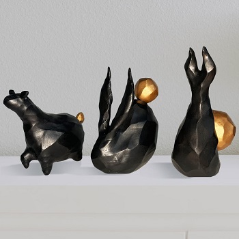 Black Rabbit Statue